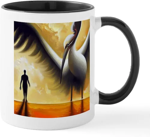 Miniatura 14 de CafePress Mug Stork - Taza de café de cerámica (11.0 fl oz)