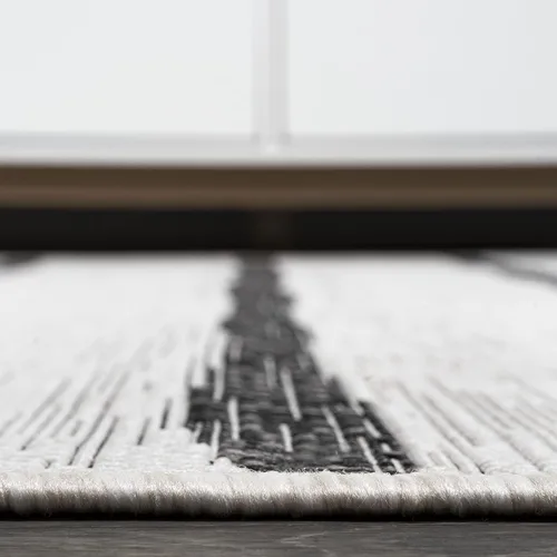 Miniatura 10 de JONATHAN Y SMB125D-210 - Alfombra de pasillo para interiores/exteriores, diseño bereber a rayas, fácil de limpiar, de alto tráfico, apta
