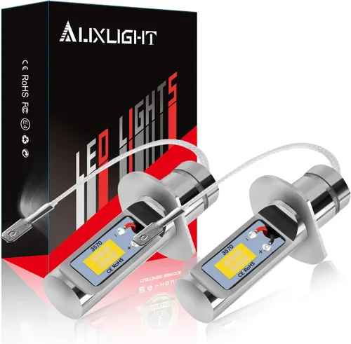 AUXLIGHT H1 Bombillas LED antiniebla DRL, 3000 lúmenes, bombillas de repuesto extremadamente brillantes para automóviles, camiones, amarillo dorado