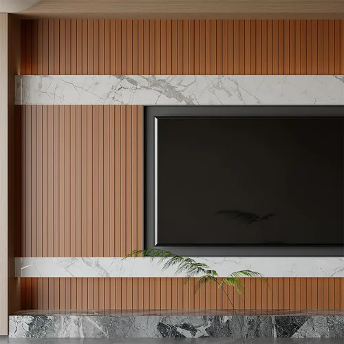 Miniatura 5 de Yutianli Panel de Pared de Listones de PVC Despegar y Pegar 118" x 15.7" Panel de Listones de Madera Falsa Grano de Madera de Nogal Artificial