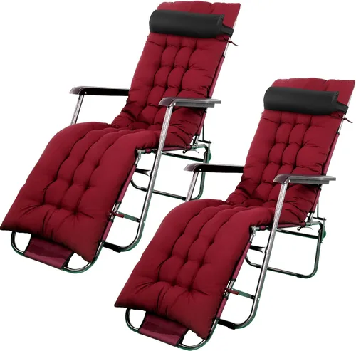 Miniatura 13 de Bucherry Cojines para Tumbona de 67 x 19 Pulgadas Cojines Suaves para Silla de Descanso Cojín para Silla de Gravedad Cojín para Sofá Almohadilla