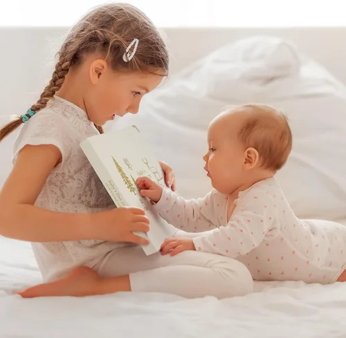 Miniatura 4 de Libro de recuerdos de bebé para niños y niñas – Libro atemporal para bebés de 5 años – Libro de recortes de diario neutro o álbum de fotos