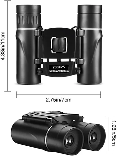 Miniatura 6 de Binoculares de alta resolución de 12 x 30 para adultos y niños, binoculares compactos, observación de aves, campamento, viajes, juegos de espionaje
