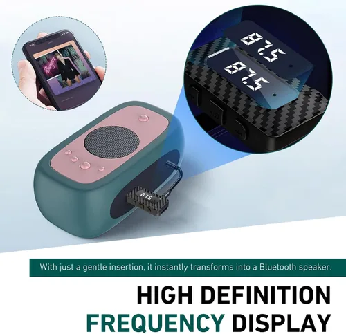 Miniatura 6 de Receptor USB Bluetooth para automóvil, receptor de audio Bluetooth 5.3, adaptador USB de 0.138 in, adaptador de audio ajustable con pantalla LED