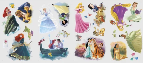 Miniatura 3 de Calcomanías de pared despegables y adhesivas Disney Princess Dream Big de RoomMates, RMK3278SCS