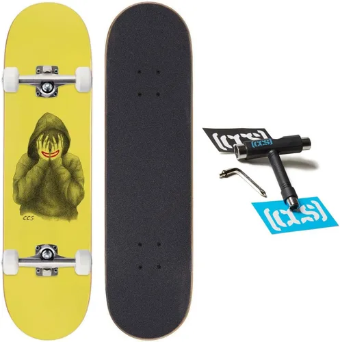 Miniatura 7 de [CCS] Smile On The Surface Skateboard Complete Maple Wood Professional Grade Fully Assembled with Skate Tool & Stickers Adults, Kids, Teens