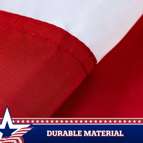 Miniatura 4 de G128 Paquete de 3: bandera plisada de Estados Unidos, 1.5 x 3 pies, banderas decorativas de Estados Unidos impresas 150D con cabecera de lona