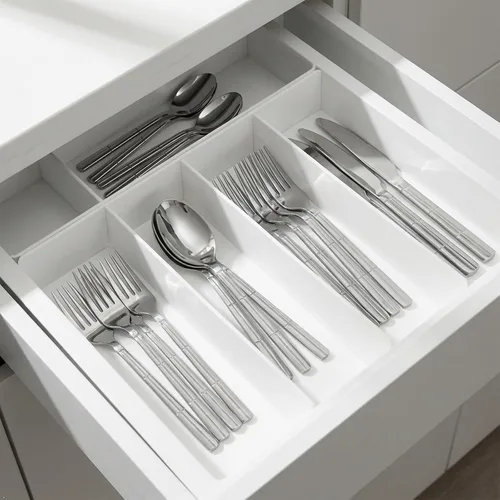 Miniatura 4 de Cuchara/cubiertos de tenedor de cuchillo de acero inoxidable de 80 piezas, servicio para 16