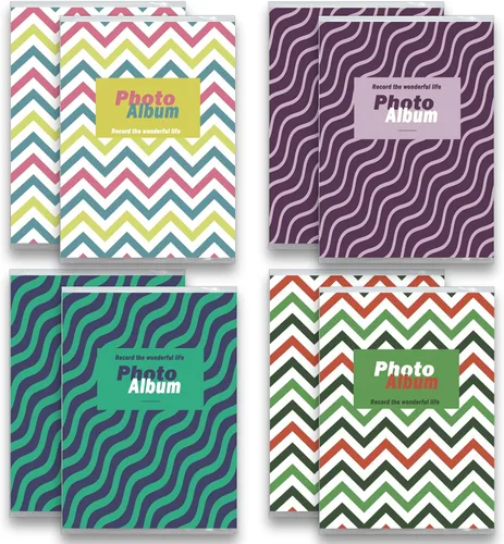 Álbumes de fotos pequeños de 4 x 6 pulgadas para fotos, paquete de 8, capacidad para 36 fotos cada uno, mini álbumes de fotos, álbumes de fotos de 4