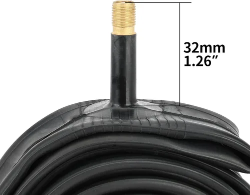 Miniatura 3 de RUTU 27 tubos para neumáticos de bicicleta de 1 3/8 (tubo de 700 x 35-40), tubo interior de 27 x 1.3/8 con válvula Schrader de 1.260 in y accesorios
