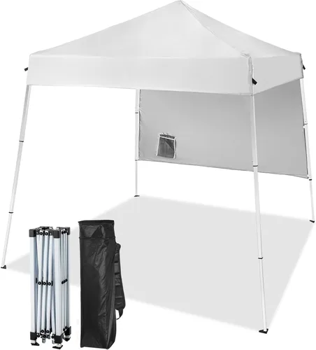 Miniatura 16 de Outvita Carpa Toldo Emergente 5x5, Carpa Toldo para Exteriores Ez Up Refugio Instantáneo con Bolsa de Transporte Patas Rectas Patio Balcón Porche