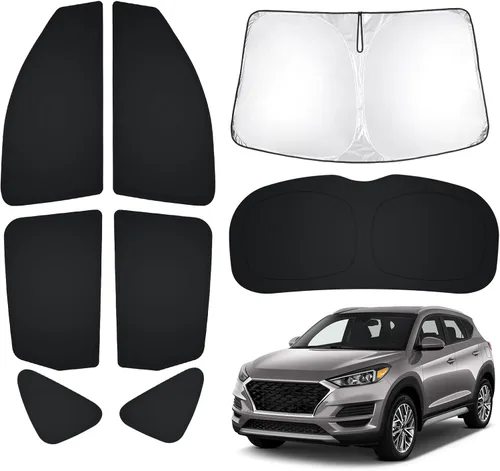 Miniatura 72 de T TGBROS Parasol para parabrisas para Honda Civic 2022-2025 2026, parasol grueso con bloqueo UV y opaca, para privacidad, plegables, 8 accesorios