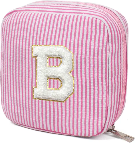 Miniatura 18 de KOTORA Bolsa de Maquillaje Inicial, Bolsa de Viaje de Artículos de Aseo, Bolsa de Maquillaje Transparente, Bolsas de Cosméticos Organizadoras