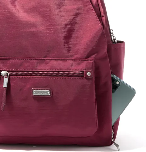 Miniatura 52 de Baggallini Mochila todo el día para mujer con pulsera de teléfono RFID, Negro, talla única