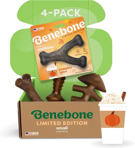 Miniatura 16 de Benebone - Paquete de 4 juguetes para masticar pequeños para perros agresivos, fabricados en Estados Unidos, para perros de 13.6 kg y menos