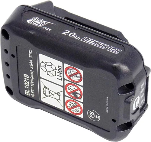 Miniatura 4 de WeideBATT® Paquete de 2 baterías BL1021B de 12 V 2000 mAh y cargador DC10WD para BL1016 BL1015 BL1020B BL1041B para Makita Tool DF031D DF0331D
