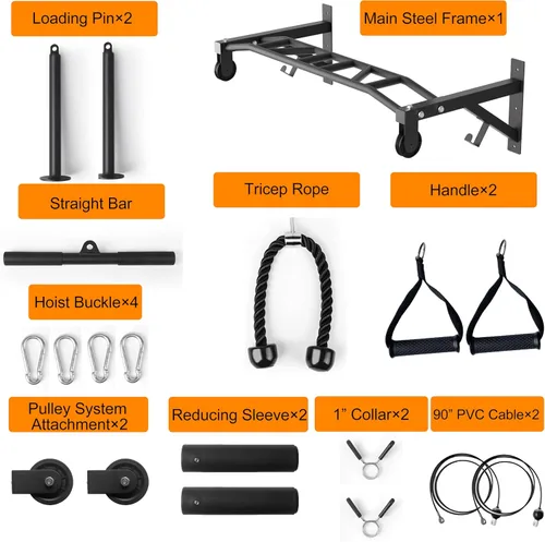 Miniatura 7 de Upgrade Pull Up Bar Wall Mounted,Heavy Duty Multi Grip Chin Up Bar for Strength Training, 600 lbs Capacity, Durable Steel Construction, Perfect for