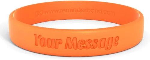 Miniatura 17 de Reminderband - Pulsera clásica de silicona 100% personalizada – Pulsera de goma de silicona personalizada – Personalizable, eventos, regalos, apoyo