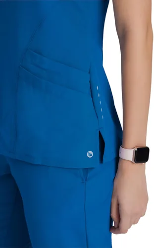 Miniatura 5 de Barco ONE - Top de 5 bolsillos con cuello en V para mujer, elástico en 4 direcciones