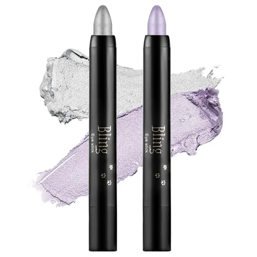 Miniatura 16 de Boobeen Lápiz de sombra de ojos impermeable, lápiz de sombra de ojos en crema brillante para maquillaje de ojos con purpurina, fácil de usar (012#)