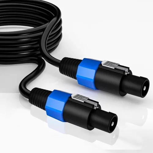 Miniatura 7 de Paquete de 2 cables de audio Speakon a Speakon de 10 pies, cable de audio profesional de 12 AWG con bloqueo giratorio