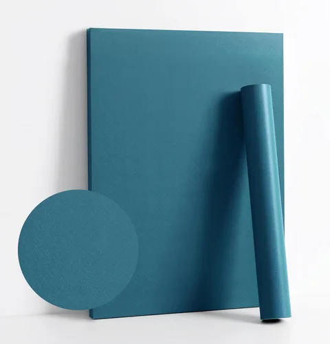 Miniatura 14 de Dimoon Papel Tapiz Verde de 236''x23.6'' para Despegar y Pegar Papel de Contacto Moderno Autoadhesivo Papel de Pared Removible Amigable para Verde
