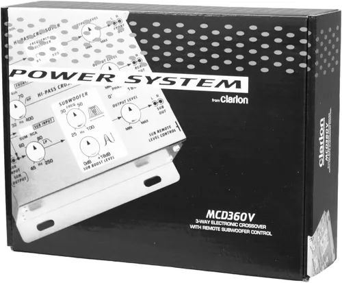 Miniatura 4 de Clarion MCD360V Entradas RCA de 3 vías y 6 canales Crossover electrónico con control remoto de nivel de subwoofer Salida de nivel ajustable