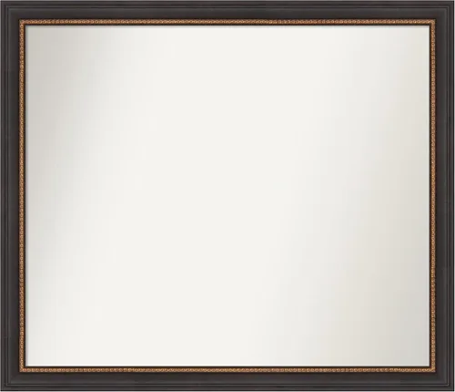 Miniatura 20 de Amanti Art Espejo de baño negro para sobre el fregadero, 23 x 23 pulgadas, espejo cuadrado negro Ashton, marco de madera tradicional mediano, se