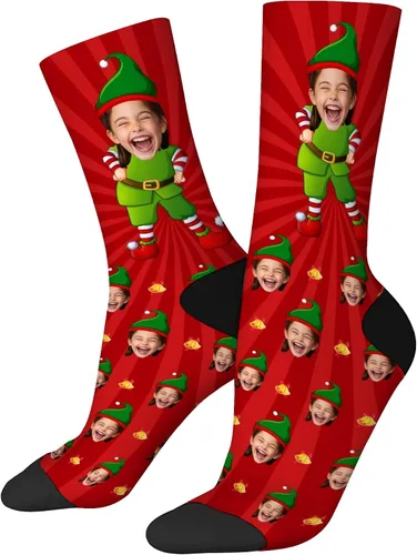 Miniatura 76 de Artsadd Calcetines personalizados para mujeres y hombres, amantes de los perros y gatos, regalos divertidos unisex personalizados
