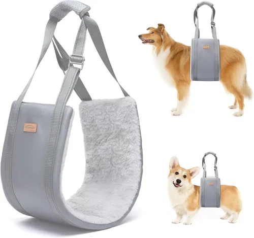 Miniatura 5 de Arnés de elevación para perros pequeños, arnés ajustable para patas traseras, arnés de soporte de cadera para ayudar a levantar la parte trasera