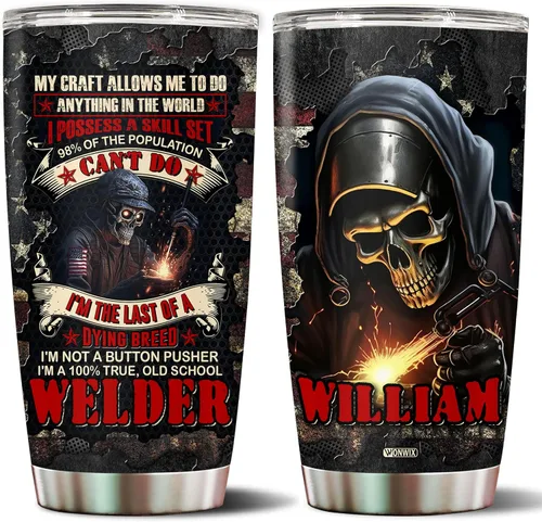 Miniatura 19 de Vaso personalizado de regalo para hombres fotógrafos, 20 onzas, taza de viaje de acero inoxidable aislada, botella de agua, Navidad, cumpleaños, día