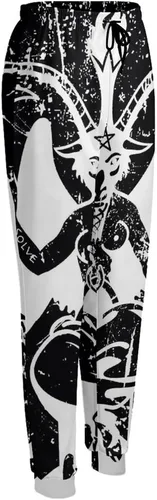 Miniatura 5 de Satanic Goat Baphomet - Pantalones deportivos de cintura alta con bolsillos para mujer
