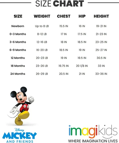 Miniatura 7 de Disney Simba Mickey Mouse Baby - Paquete de 2 mamelucos de cuello alto para bebé recién nacido a bebé