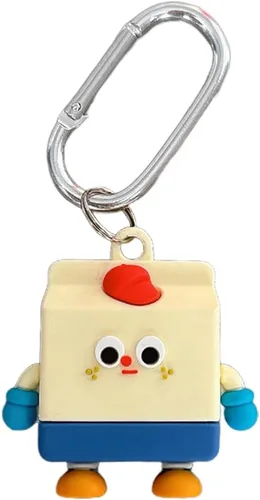 Miniatura 12 de Yatchen Bonita funda de silicona para AirTag 2021 Finder Fun 3D Cartoon Animal Anti Scratch Llavero Tracker Protector Bluetooth (Béisbol, 1 unidad)
