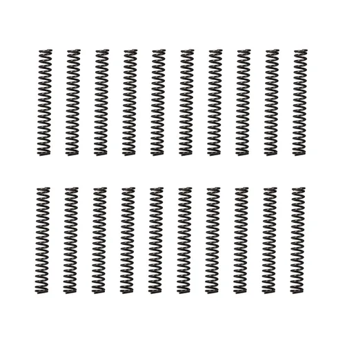 Miniatura 21 de MroMax 20Pcs Compressed Spring, 0.04" Wire Dia, 0.31" OD, 1.57" Free Length, Gray Black Spring Steel Extended Coil Compression Spring