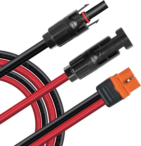 Miniatura 3 de Cable de carga solar, conector solar a XT60i, conector adaptador de conexión de panel solar, cable de extensión XT60i-F, cable de extensión de 12