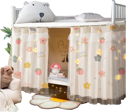 Miniatura 9 de Redes para literas para dormitorio, hogar, cortinas de cama, toldo de cama, cortina opaca para sombreado, transpirable, para hombres y mujeres