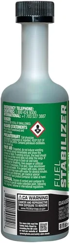 Miniatura 6 de VP Racing 2815 - Ajuste universal para automóvil, camión, motocicleta, cortacésped - Estabilizador de combustible con armadura de etanol