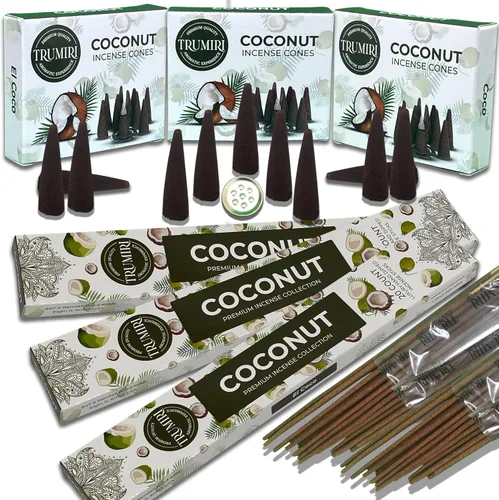 Miniatura 25 de Paquete combinado de varillas de incienso ámbar y conos de incienso, 60 varillas de incienso + 30 conos de insencia, incienso, conos de incienso