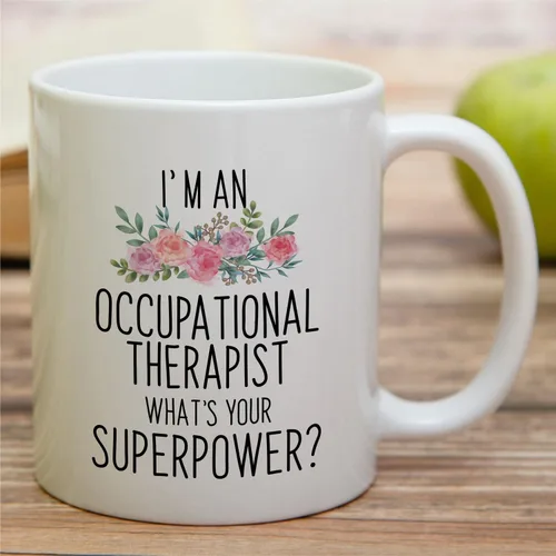Miniatura 3 de Retreez Taza divertida para terapeuta ocupacional, regalo de terapia ocupacional, graduación, estudiante, taza de café de cerámica de 11 onzas