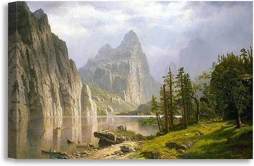Miniatura 50 de DECORARTS - Impresiones de Giclee de Lirios de Agua de Claude Monet, Arte de Pared Enmarcado con Marco de Madera Maciza, Decoración de Jardín