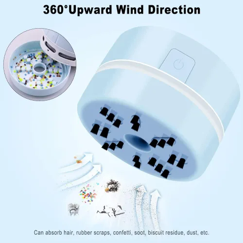 Miniatura 3 de BLOCE Diamond Tools, Aspiradora Mini de Accesorios de Escritorio, Aspiradora de Mano (Azul)