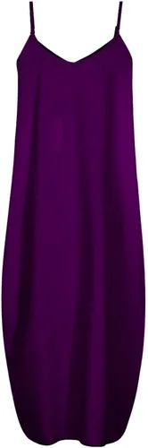 Miniatura 3 de JOANKDMI Vestido de verano para mujer, con tirantes delgados, holgado, sin mangas, estampado de moda, con bolsillos