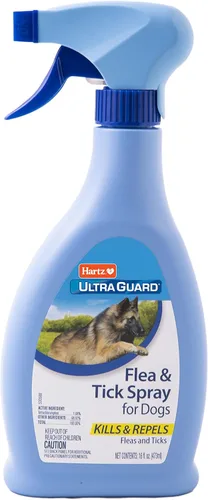 Hartz UltraGuard Aerosol para Perros contra Pulgas y Garrapatas, Mata y Repele Pulgas y Garrapatas, 16 Onzas