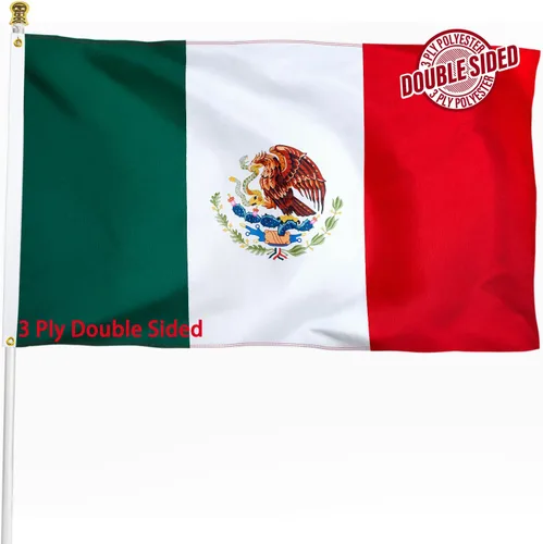 Miniatura 14 de Bandera de Nicaragua de 3 x 5 pies para exteriores, bandera nacional nicaragüense, bandera nacional nicaragüense, doble cara de 3 capas de poliéster