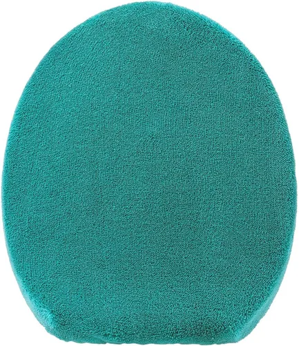 Miniatura 2 de Madeals Cubierta de microfibra para tapa de inodoro, suave y absorbente, cómoda cubierta de tapa de inodoro de baño, se adapta a la mayoría