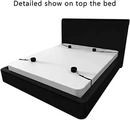 Miniatura 2 de Restricciones de servidumbre para adultos sexuales, cama tamaño King, juguetes para mujeres, kit de amarre de cama para parejas, correas de cama