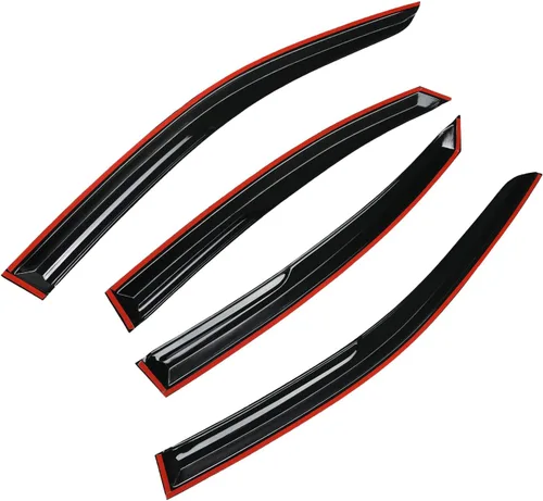 Miniatura 6 de 4 unidades de protectores de lluvia para ventana lateral tintados ahumados diseñados para Kia Forte 2019 2020 2021 2022 2023 EX FE GT LINE LXS
