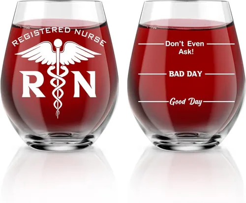 Miniatura 10 de AGMDESIGN Divertida copa de vino de terapia líquida para terapeuta, regalos de agradecimiento para mujeres, hombres, enfermeras, médicos