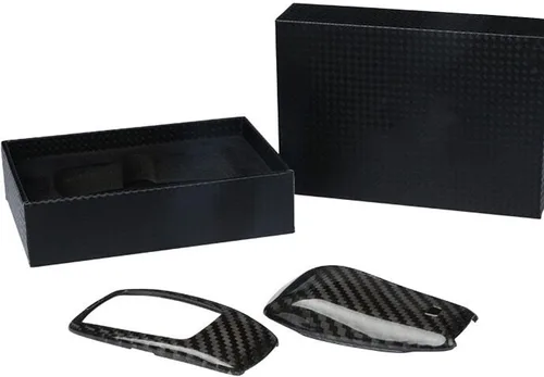 Miniatura 6 de Funda para llavero de fibra de carbono genuina para Mercedes-Benz 2019-2022 Clase C Clase G Clase 2017-2022 Clase E 2018-2021 S Class Smart Car